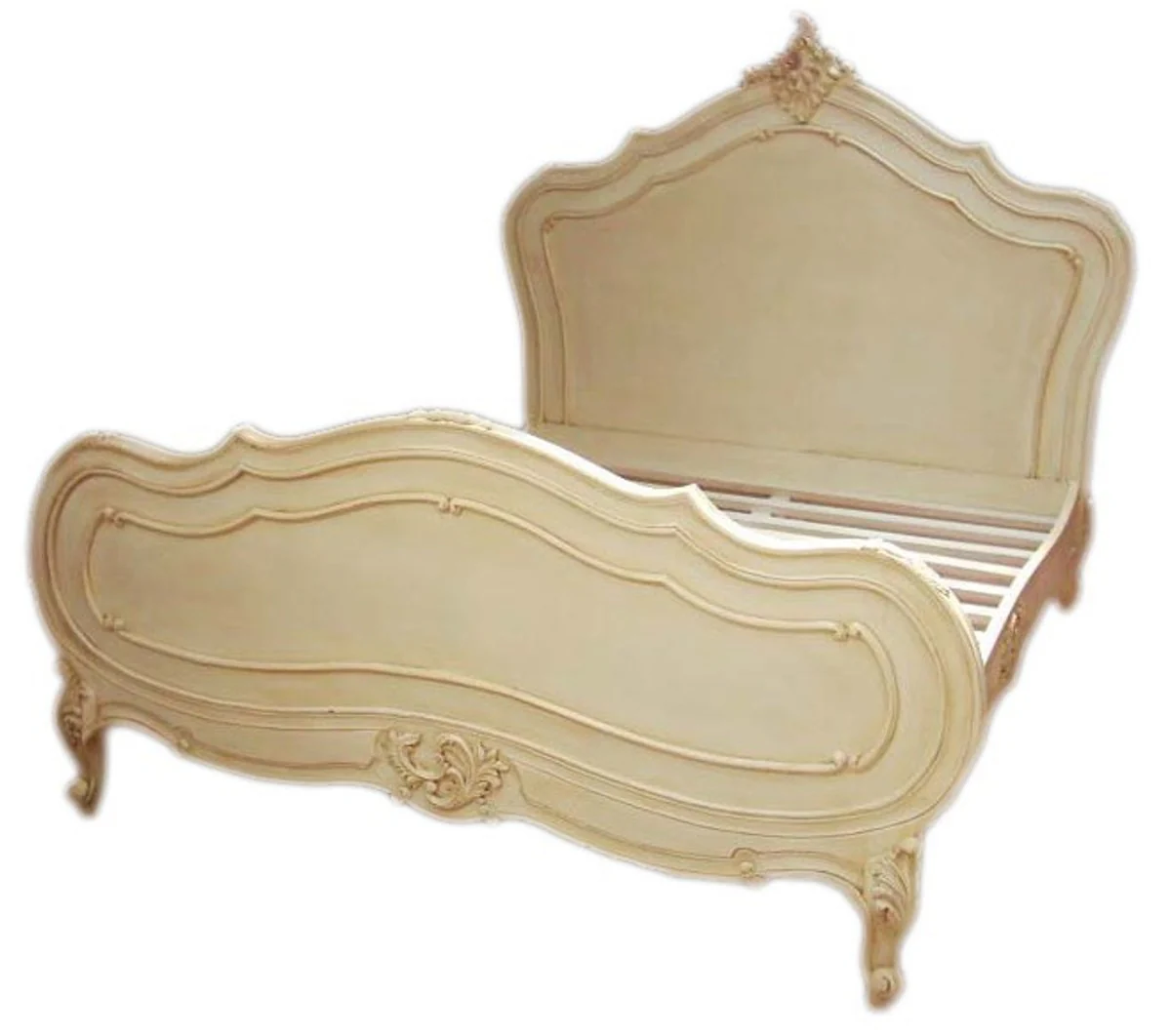 Baroque bed Maison Paris Antique Cream 180 x 200 cm from the luxury collection by Casa Padrino