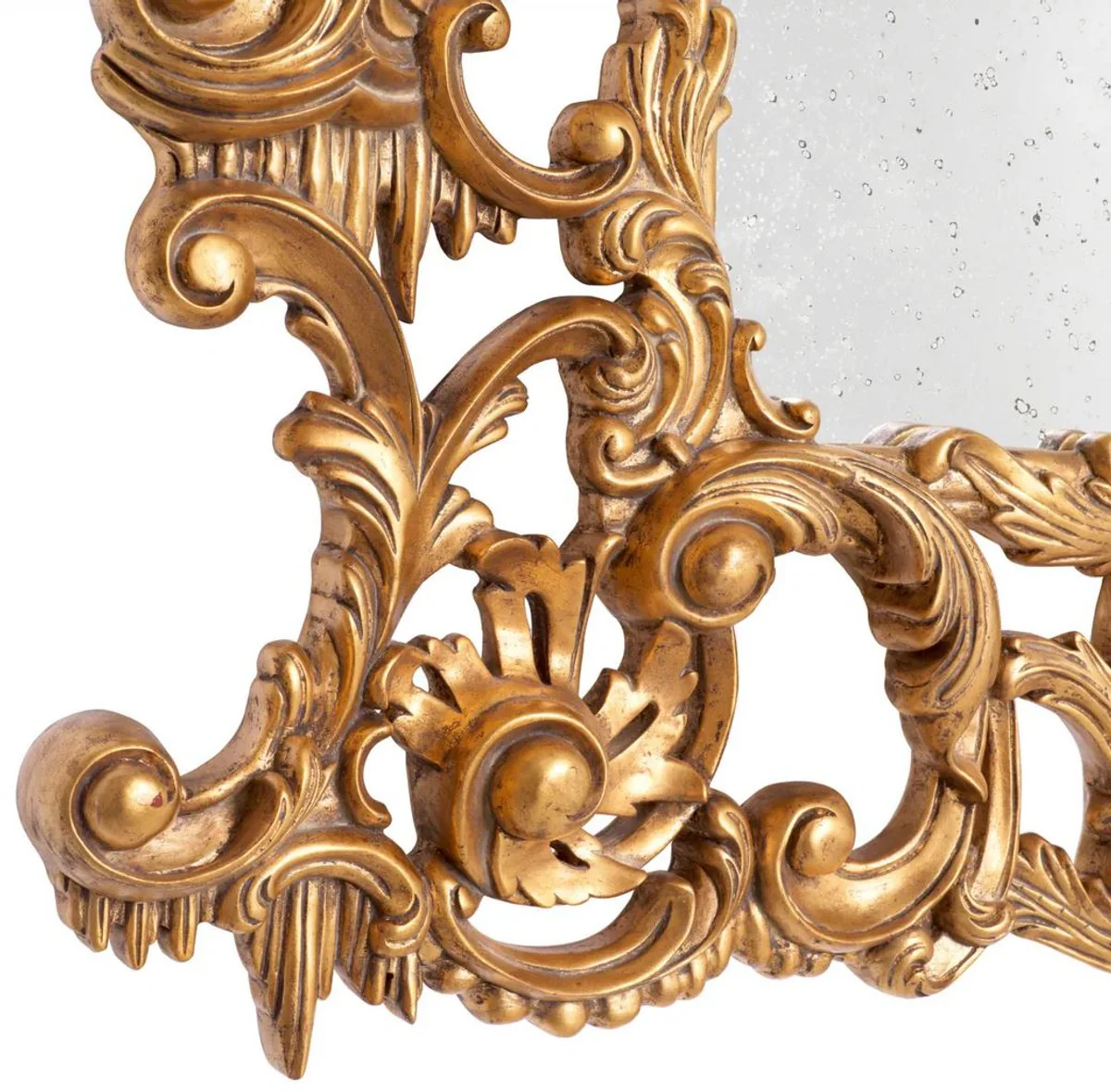 Luxury Baroque Mirror Antique Gold - Magnificent Baroque Style Wall Mirror with Antique Mirror Glass - Luxury Furniture in Baroque Style - Magnificent Baroque Furniture - Noble & Magnificent