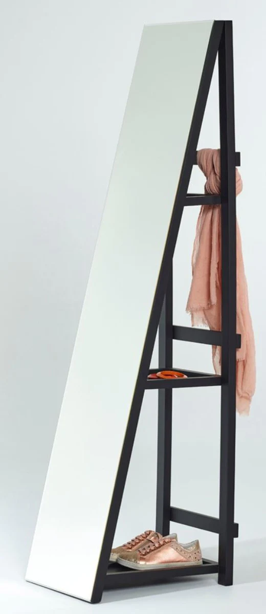 Standing mirror with shelves 37 x 37 x H. 160 cm - luxury dressing mirror