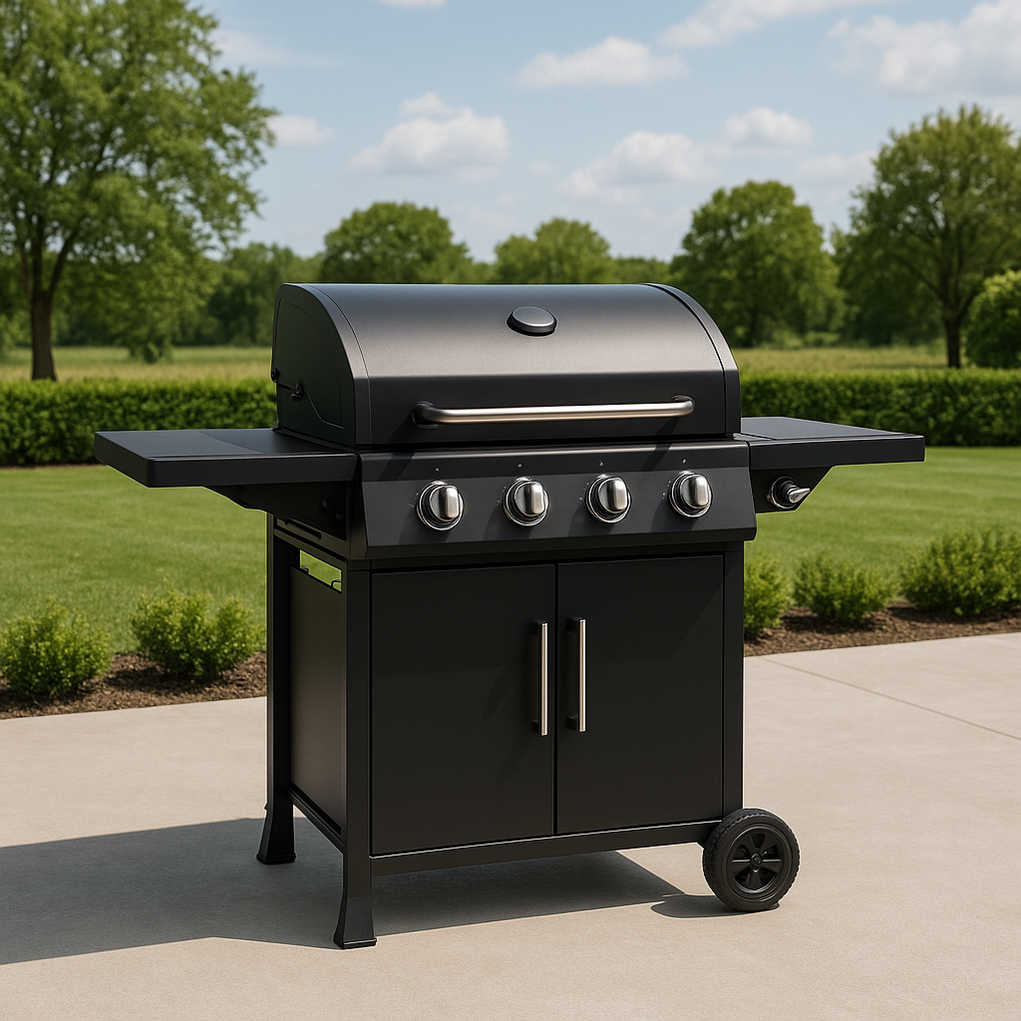 Gasgrill 115x56x145 cm, schwarz, ktPSyrb356nh