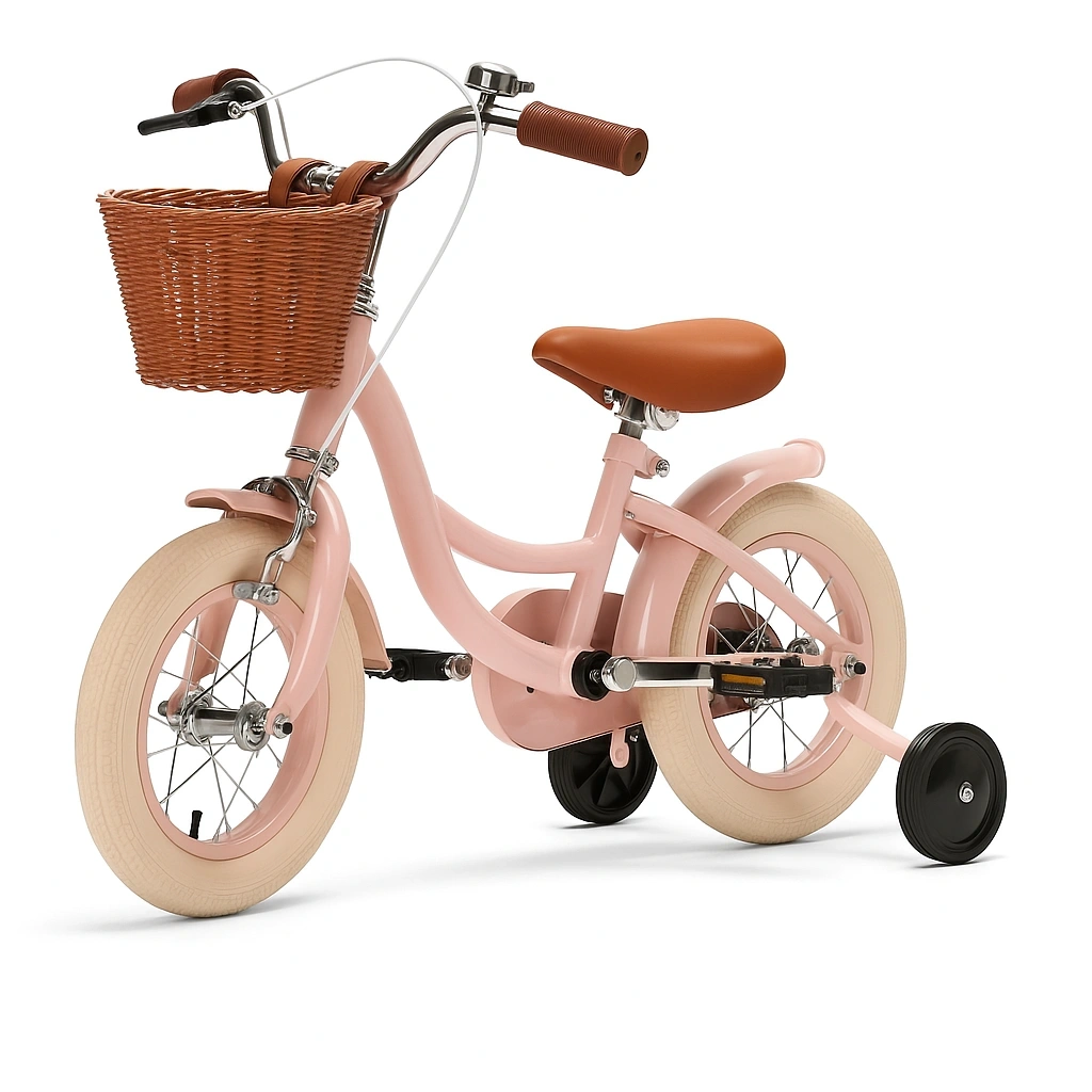 Rosa Kinderfahrrad aus Metall/Kunststoff mit 14-Zoll-Rädern - DgoerQjm82OR