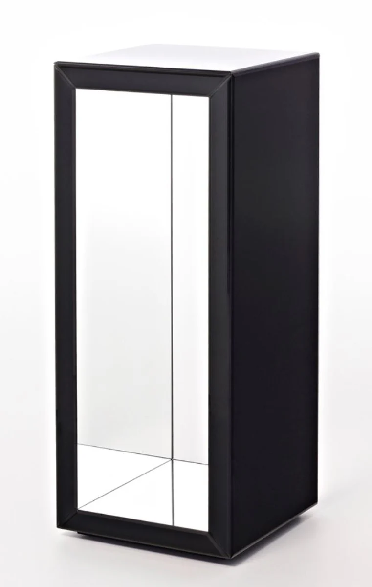 Luxury side table in column design black 46 x 46 x H. 112 cm - luxury quality