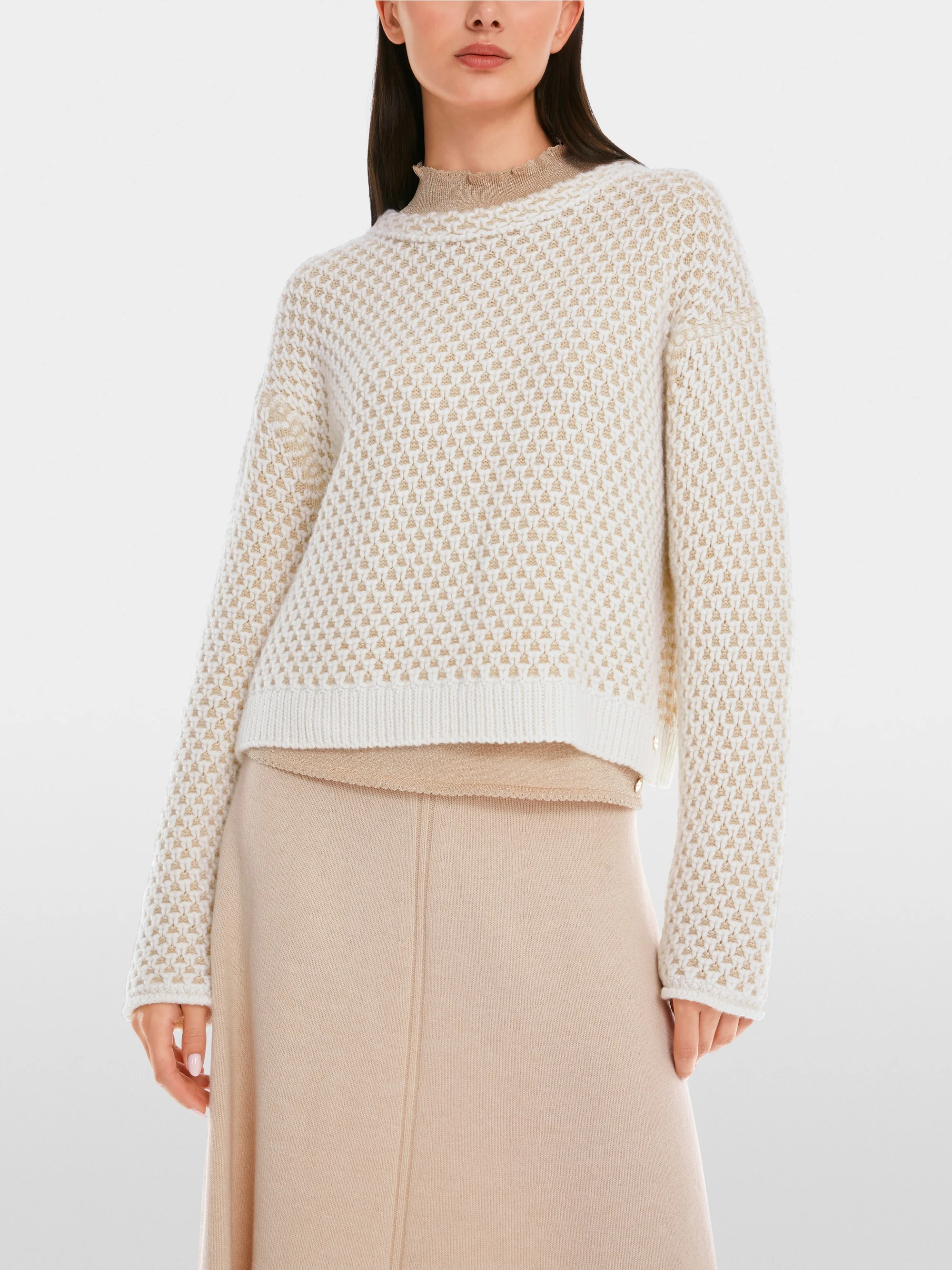 Eleganter, in Deutschland gestrickter Pullover von Marc-Cain