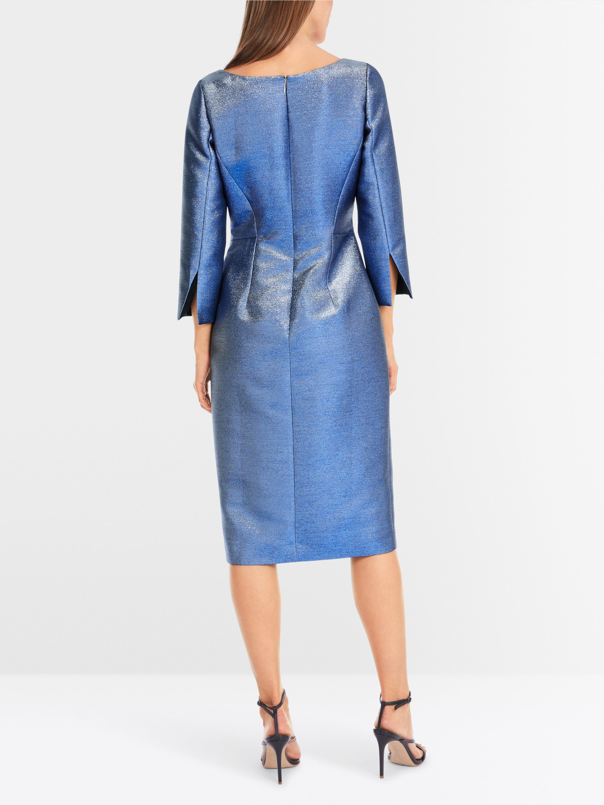 Marc-Cain Kleid in schimmerndem Metallic-Glanz