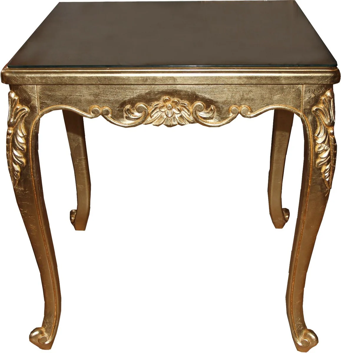 Baroque luxury dining table gold 200 cm x 100 cm - dining room table - Made in Italy