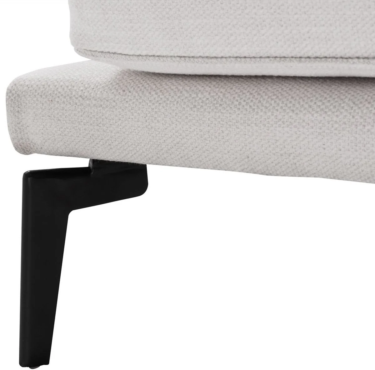 Luxury sofa white / black 230 x 99 x H. 82 cm - Living room sofa - Luxury living room furniture