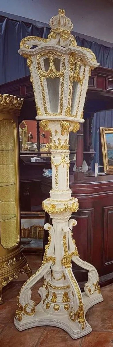 Pompöös by Barock Laterne Creme / Gold - Pompööse Barock Stehleuchte designed by Harald Glööckler