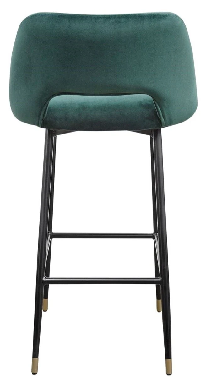 Luxury bar chair green / black 55 x 58 x H. 97 cm - luxury bar furniture