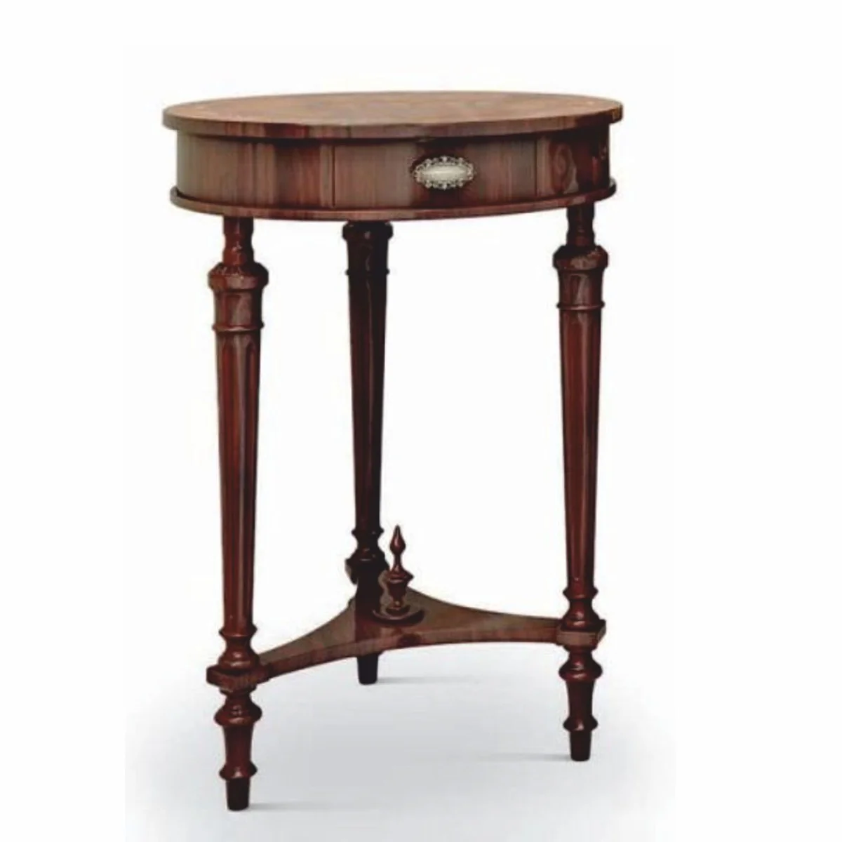 Luxury Baroque side table brown H. 71.5 cm - Baroque furniture - Made in Italy