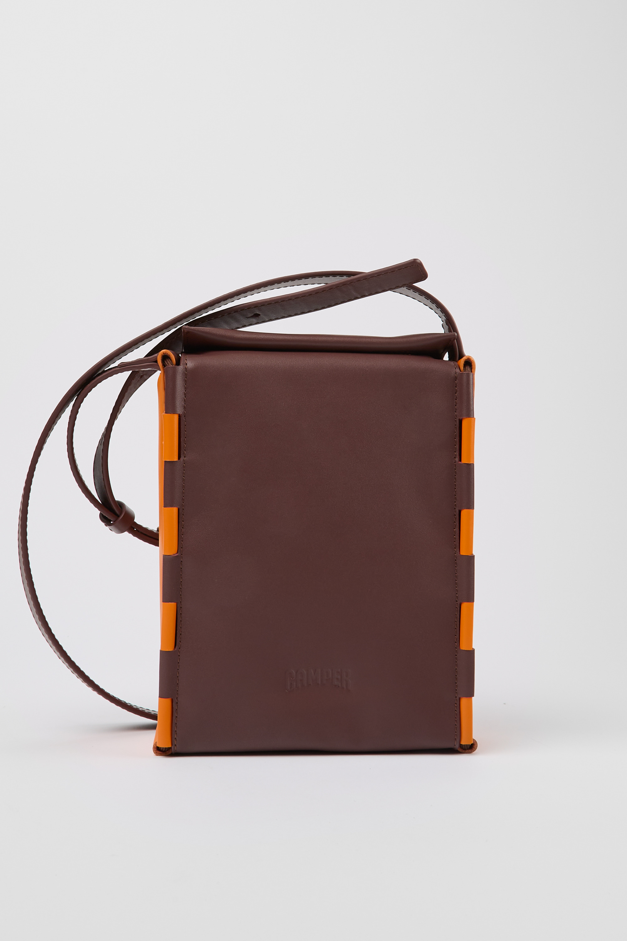 Tie Bags - Burgund und Orange Crossbody Tasche