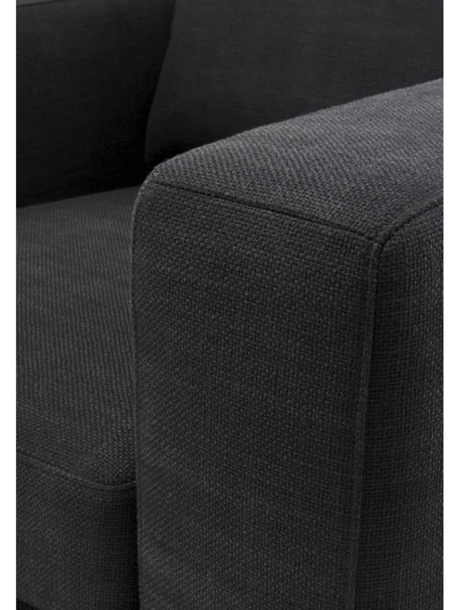 Luxury armchair black 94 x 100 x H. 76 cm - Hotel armchair furniture