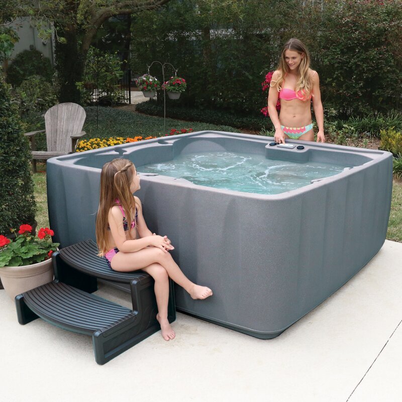 Aquarest Spas, Powered by Jacuzzi Pumps 6 - Person 29 - Jet Square Plug And Play Hot Tub mit Ozonator