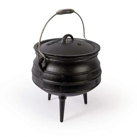 Campfire Potjie 8 L - Cast iron casserole with 3 legs