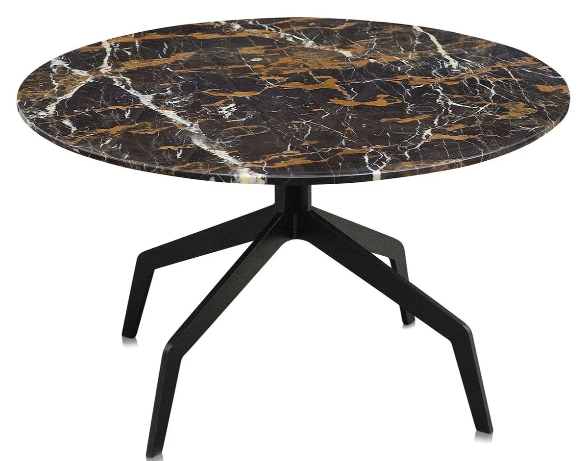 Luxury coffee table black Ø 70 x H. 40 cm - luxury living room furniture