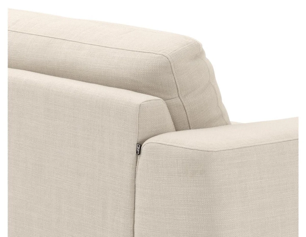 Luxury sofa natural color 223 x 93 x H. 80 cm - luxury living room furniture