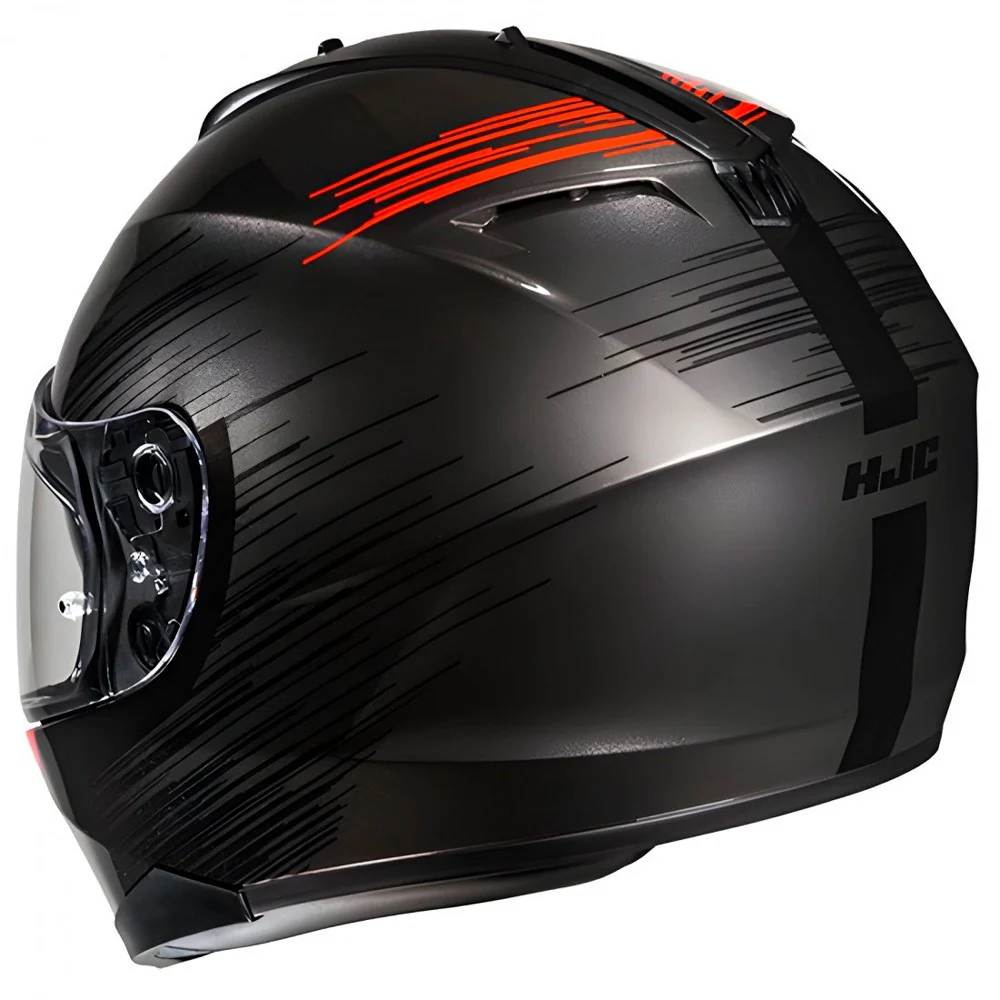 CASCO HJC C70N SWAY - NEGRO / ROJO