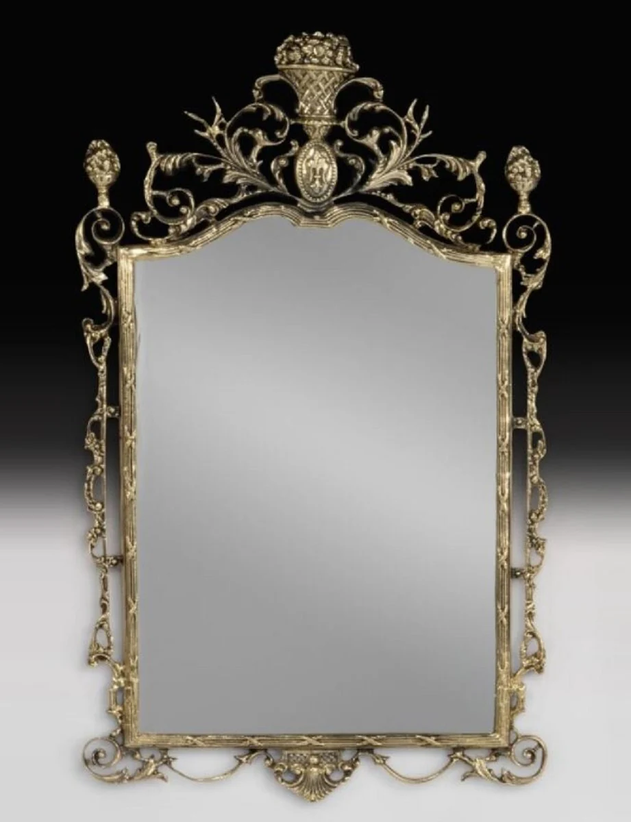 Luxury Baroque Bronze Mirror Gold H. 95 cm - Baroque Furniture