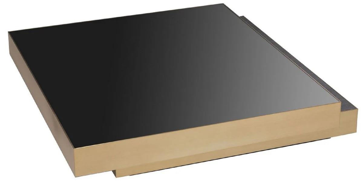 Luxury baroque coffee table cream / gray / gold - handmade solid wood living room table - magnificent solid wood living room furniture in baroque style