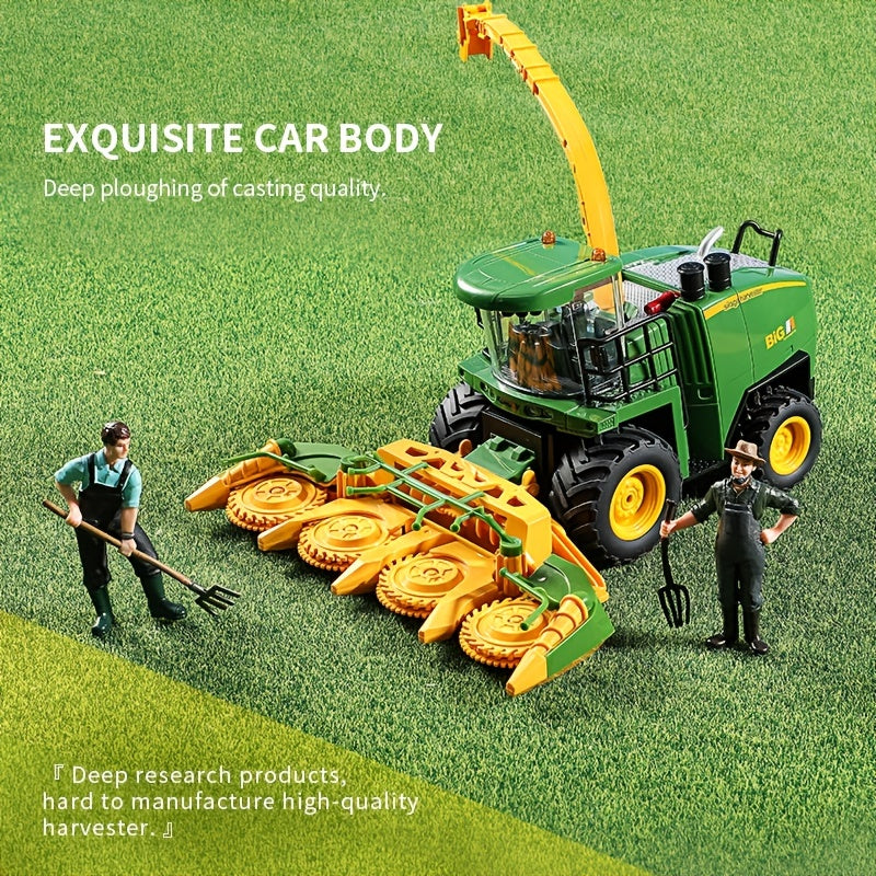 Ferngesteuerter Erntetraktor: 2,4-GHz-Landwirtschaftsfahrzeugspielzeug mit Lichtern und Sprühgerät für Kinder – Maßstab 1:24!