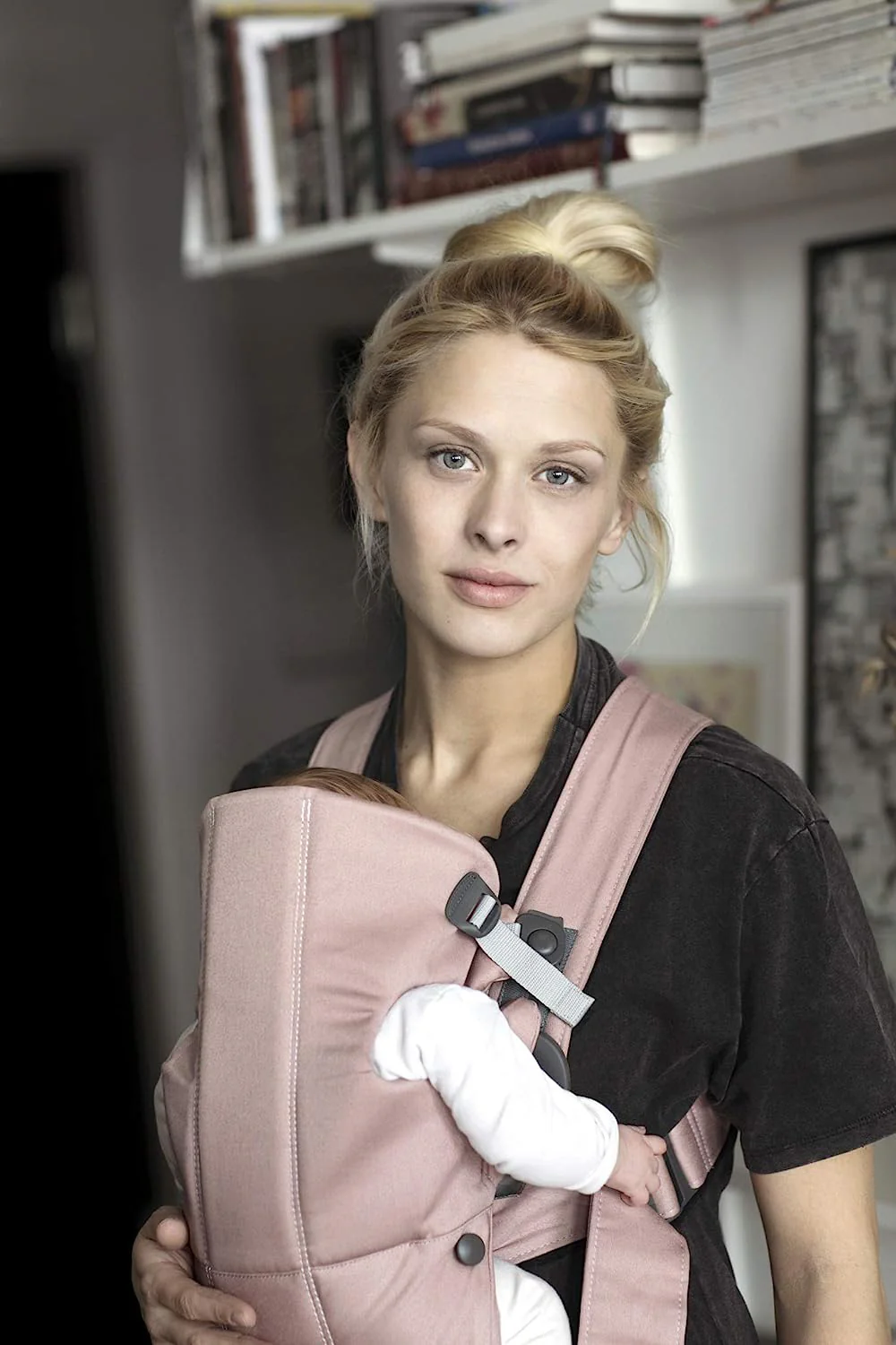 Babytrage Mini, 3D-Netz, Anthrazit/Leopard