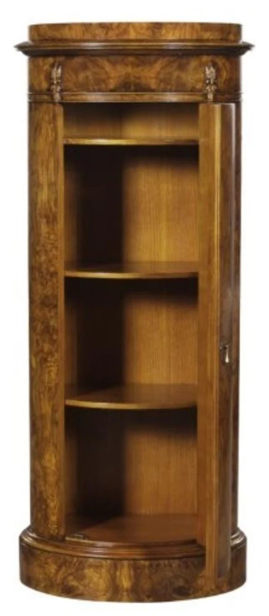 Luxury Art Nouveau chest of drawers with door light brown 62 x 39 x H. 145 cm - Baroque & Art Nouveau furniture