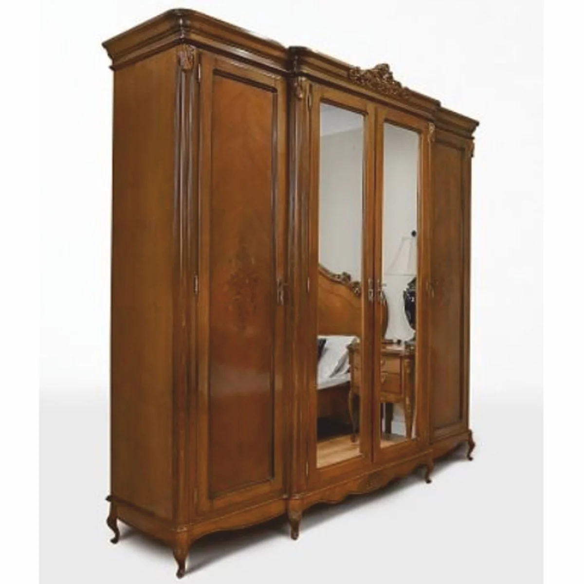 Luxury Baroque Bedroom Cabinet Brown 235.2 cm - Baroque Bedroom Furniture