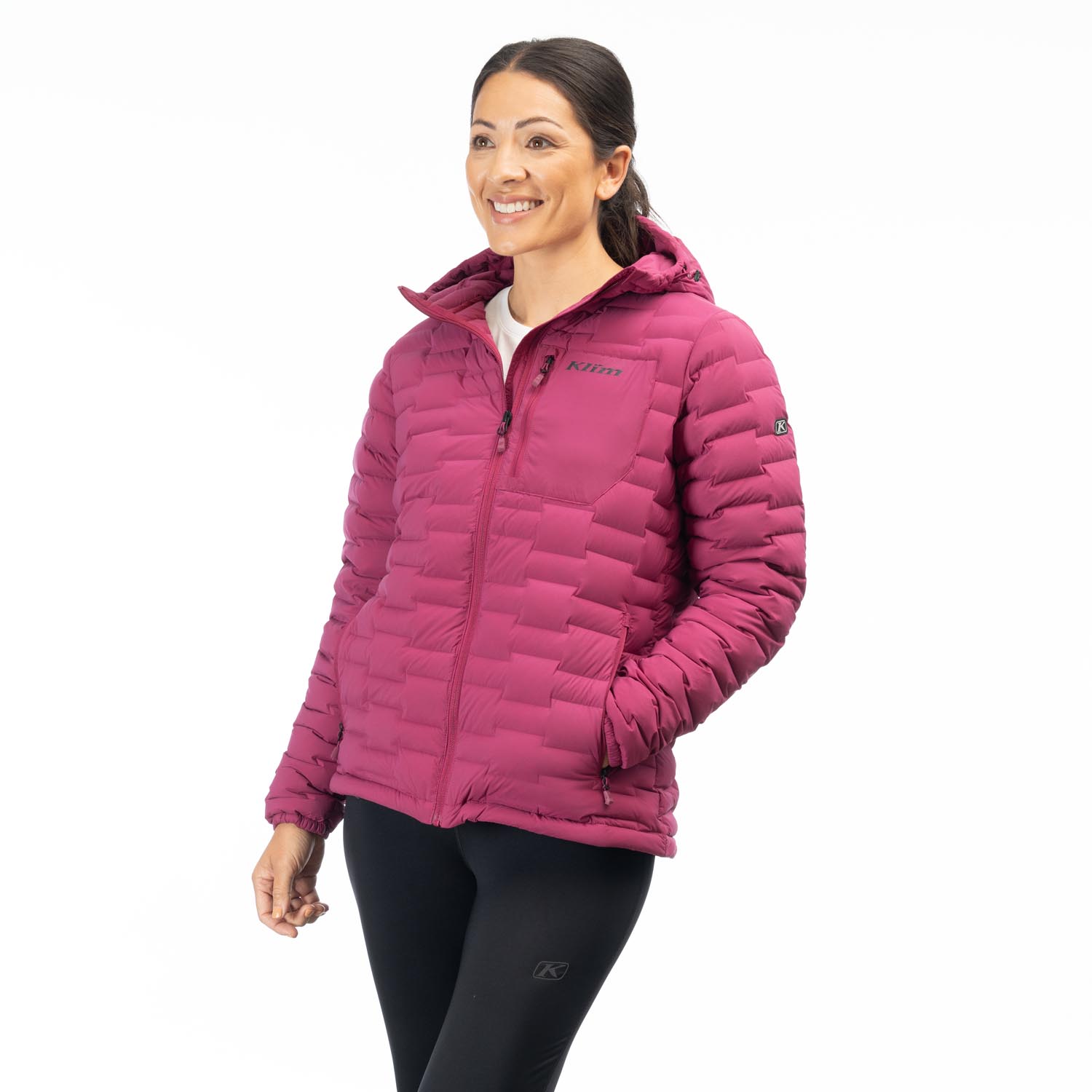 Luna stretch down jacket with hood