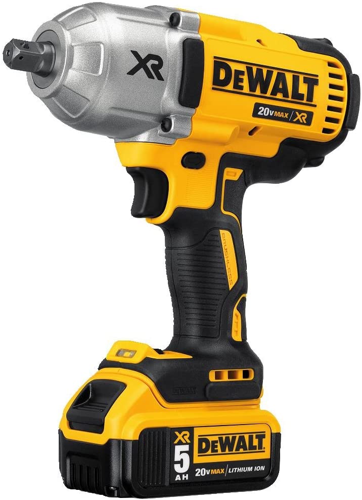 DEWALT 20V MAX XR CORDLESS WRENCH KIT MIT DETENT ANVIL, 1/2-INCH (DCF899P2)
