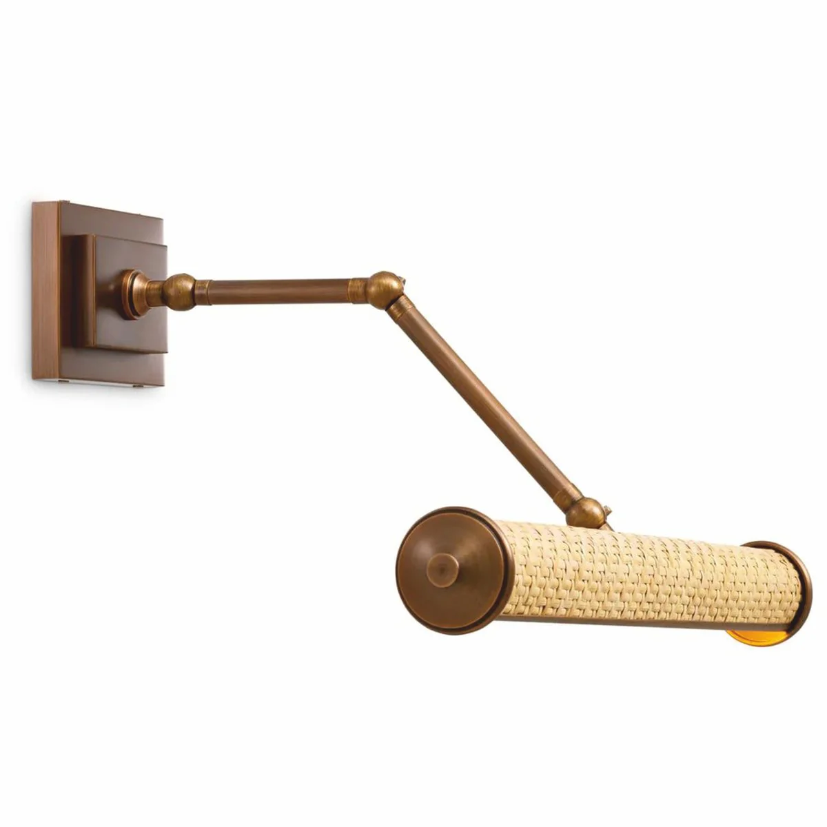 Luxury wall light antique brass / natural color 43 cm - Luxury Lights