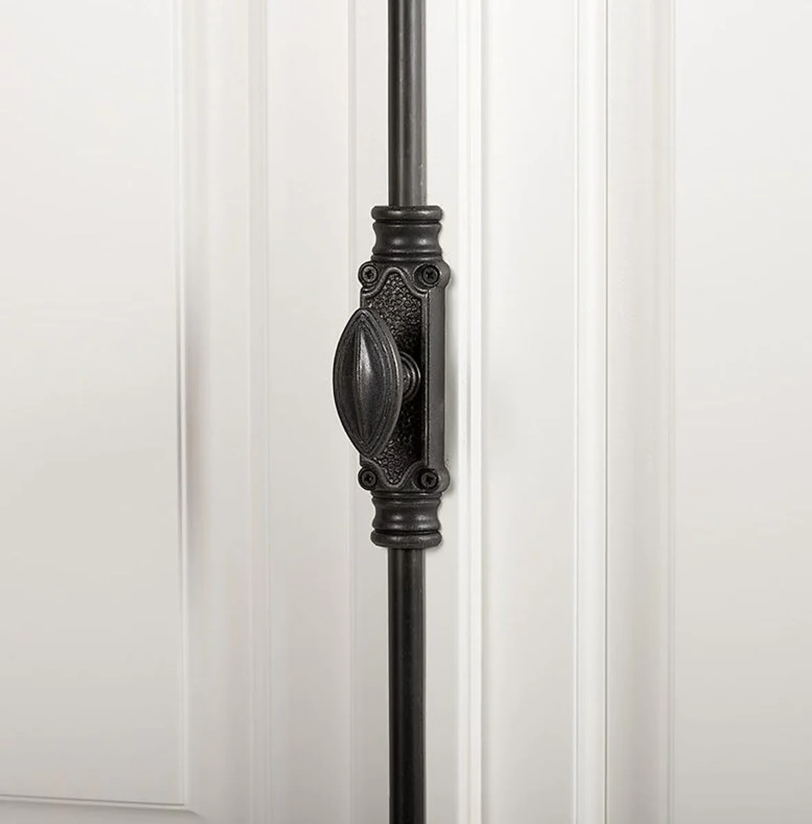 Solid wood cupboard white with generous storage space 48 x 88 x 245cm with 4 doors