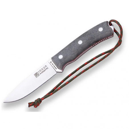 Joker Bushcrafter Micarta con ferrocerio - Cuchillo de supervivencia y buschcraft