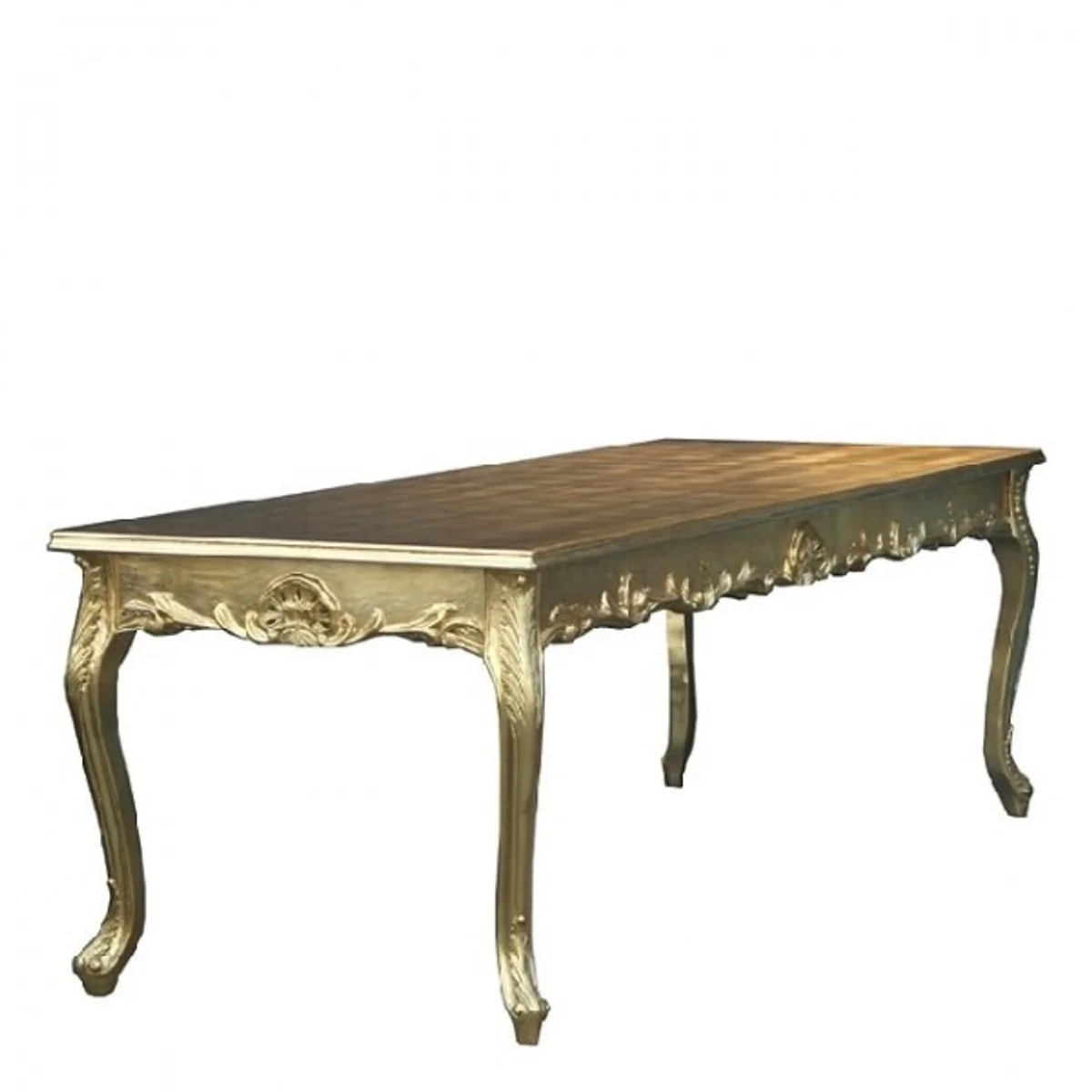 Baroque dining table gold 200cm - dining room table - furniture antique style