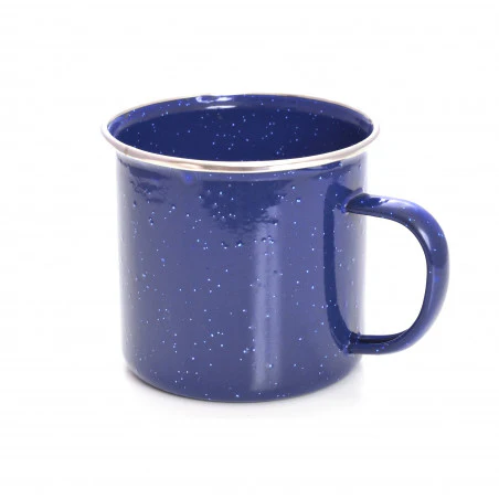 Campfire ENAMEL DINNER SET complete enameled tableware set for 4 people – blue