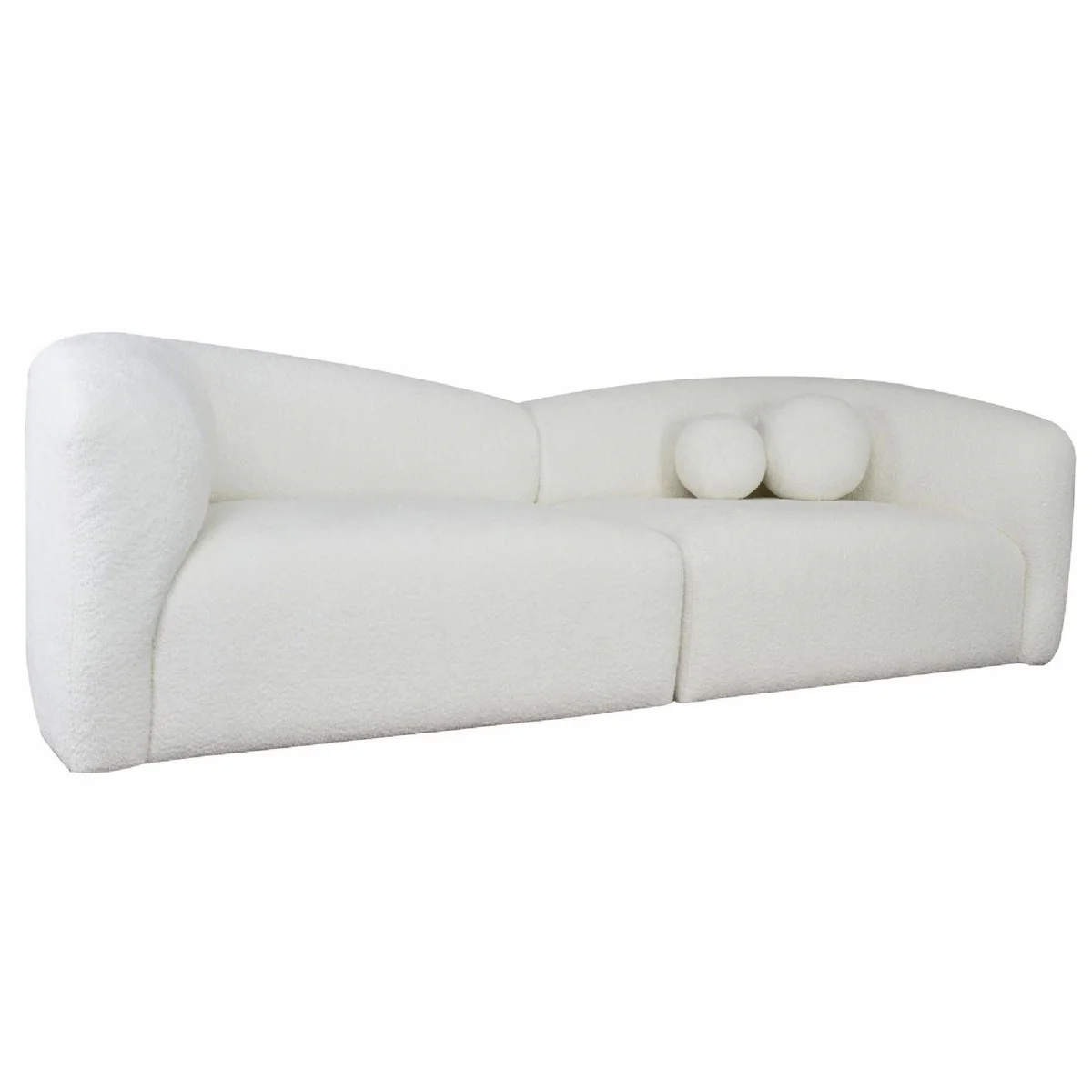 Luxus Sofa Weiß 235 cm - Modulares Wohnzimmer Sofa