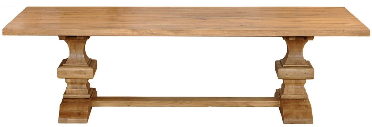 Country style dining table natural colors - Various sizes - Extendable rustic solid wood kitchen table - Rustic solid wood dining room furniture - Country style dining room furniture