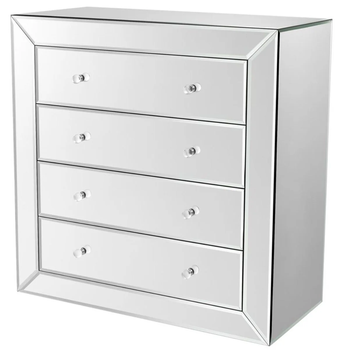 Luxury mirror glass chest of drawers 100 x 47 x H. 100 cm - Hotel Furniture