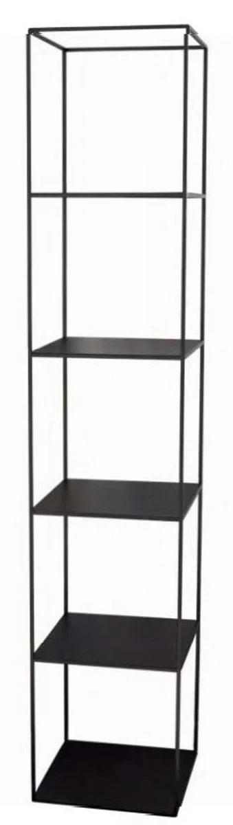 Luxury metal shelf cabinet black 40 x 40 x H. 200 cm - living room cabinet - bookcase - luxury furniture
