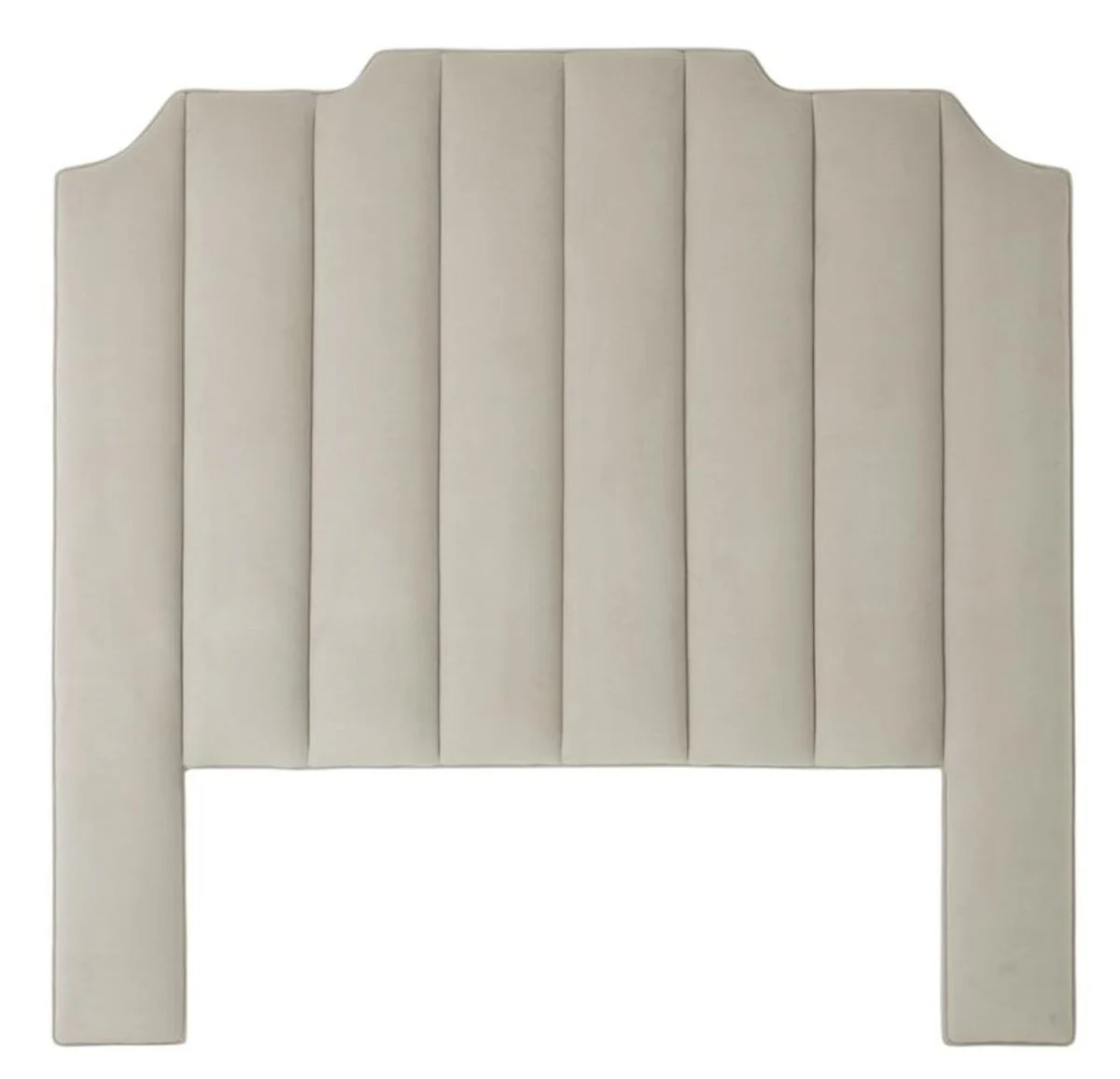 Luxury bed headboard light gray 189 x H. 181 cm - designer bedroom furniture