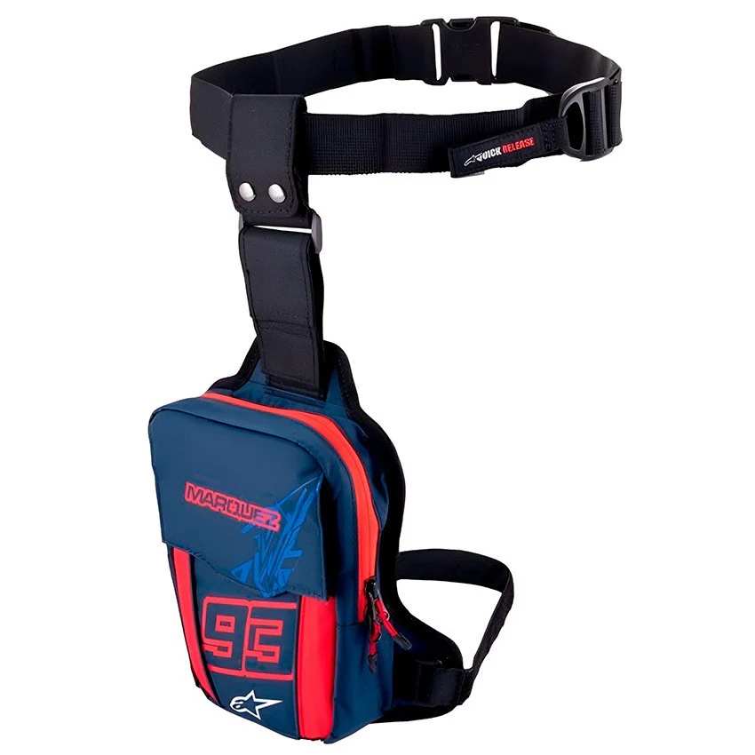 BOLSA DE PIERNA ALPINESTARS MM93 THUNDER AZUL / ROJO