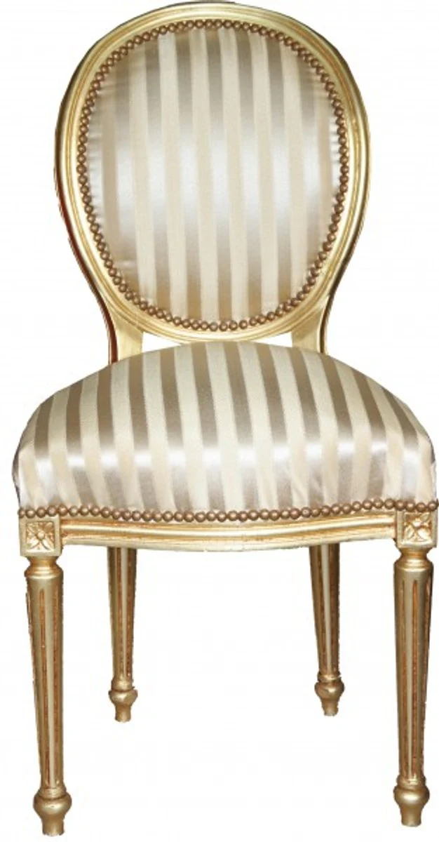 Baroque Dining Room Chair Gold / Gold Mod2 / Round - Furniture Interior Furnishings