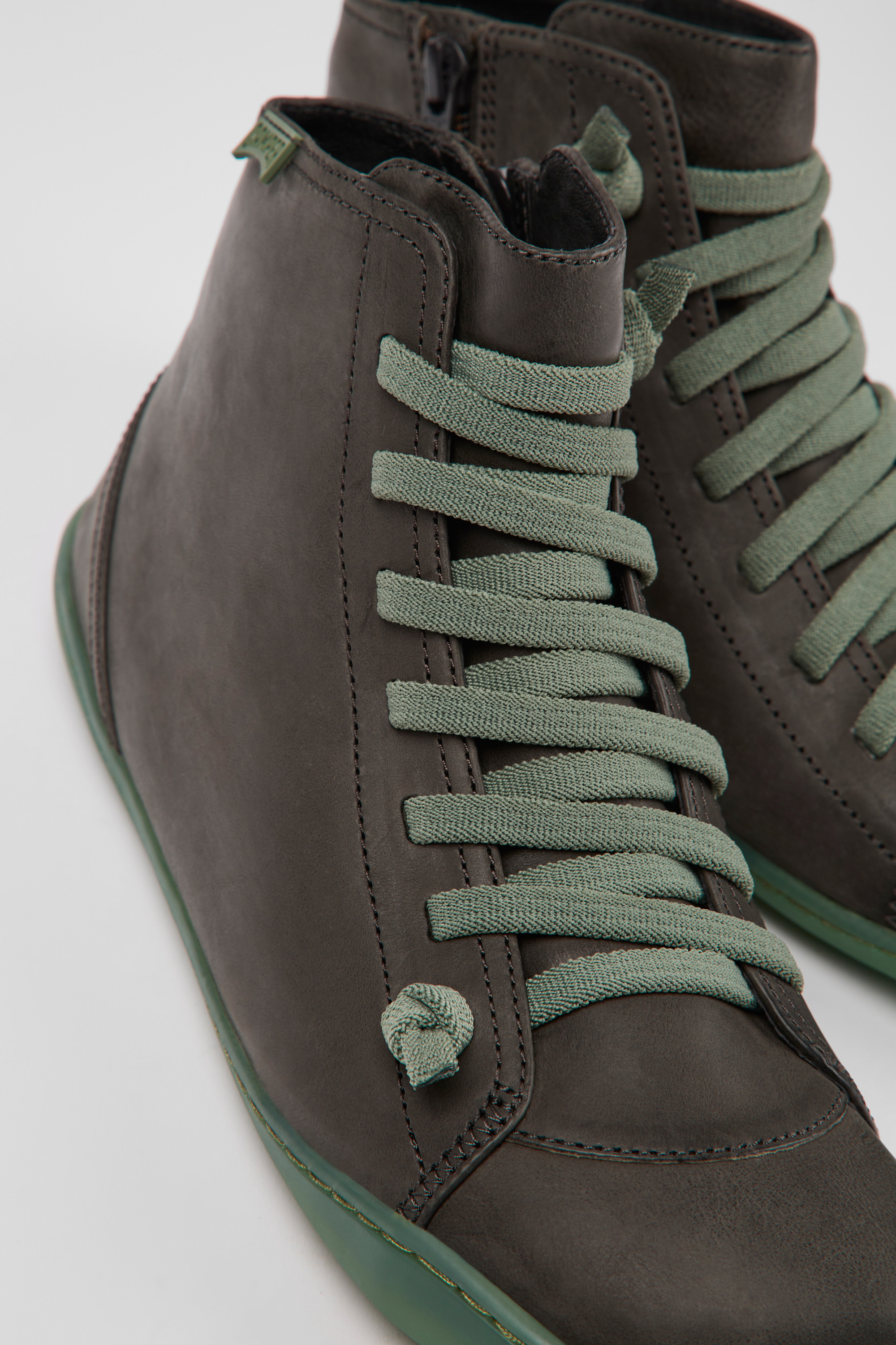 Peu - Graues Leder Stiefeletten für Damen