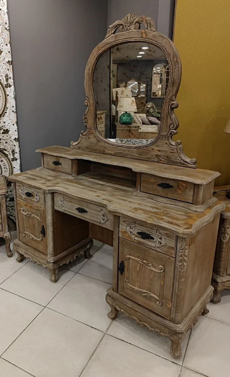 Pompöös by luxury baroque dressing table Provence with mirror - designed by Harald Glööckler