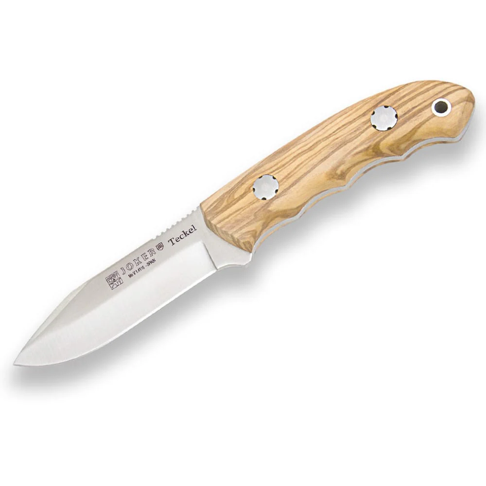 Joker Teckel Olivo - Cuchillo de supervivencia y buschcraft
