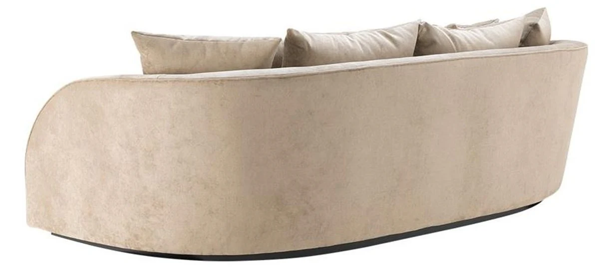 Luxury Hotel Sofa Greige 255 x 91 x H. 72 cm - Designer Collection