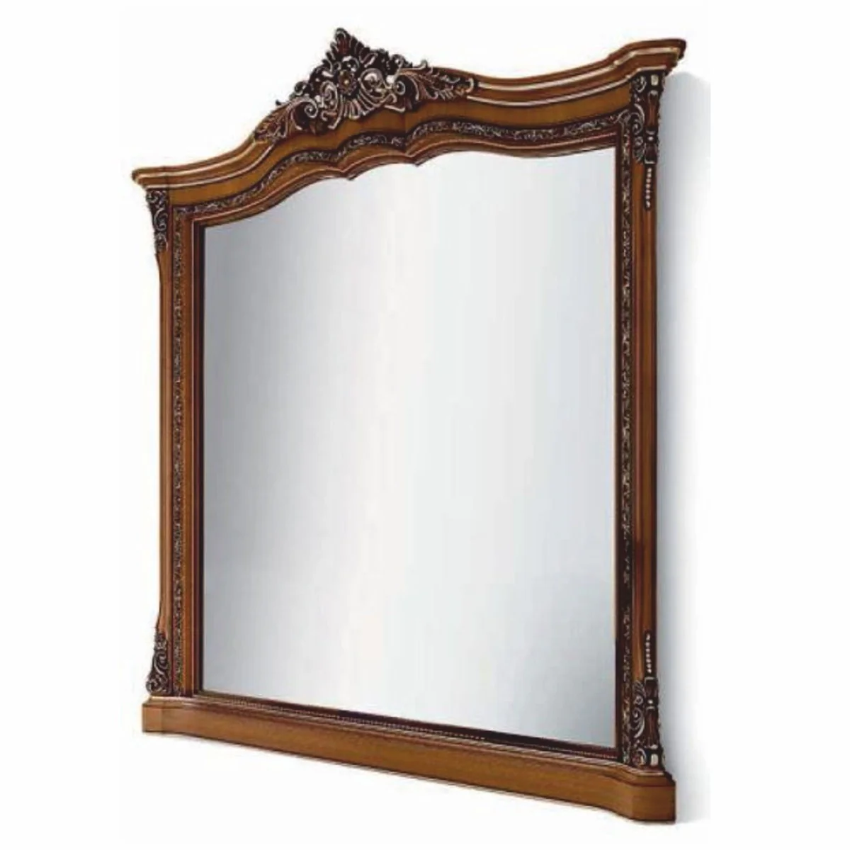 Luxury baroque mirror brown / gold H. 245 cm - Made in Italy