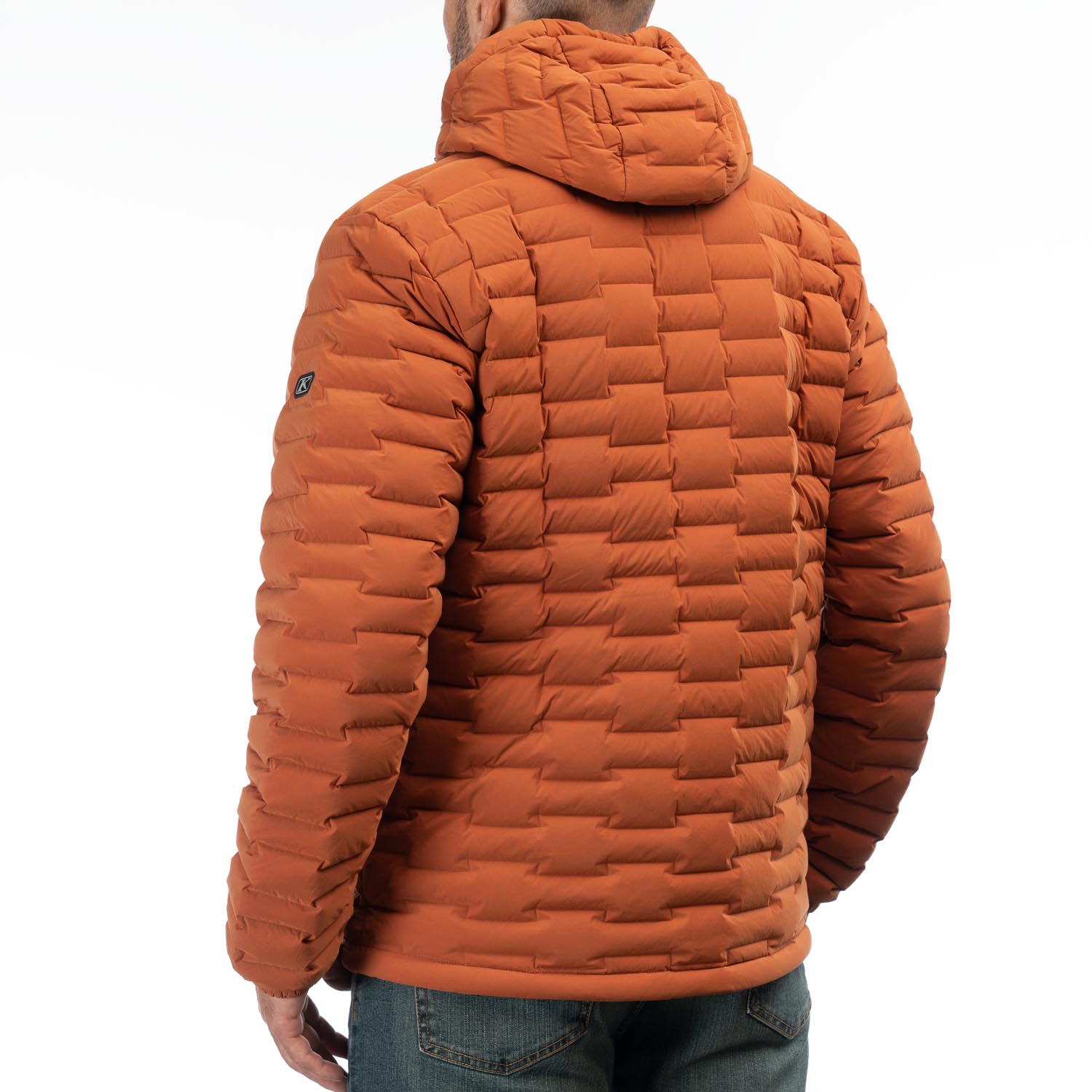 Boulder stretch down jacket with hood