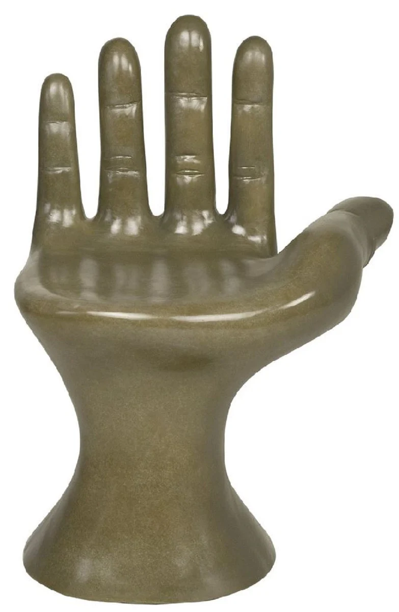 Luxury designer chair hand moss green 60 x 50 x H. 89 cm - Fiberglass chair - Luxury furniture - Designer furniture - Fiberglass furniture