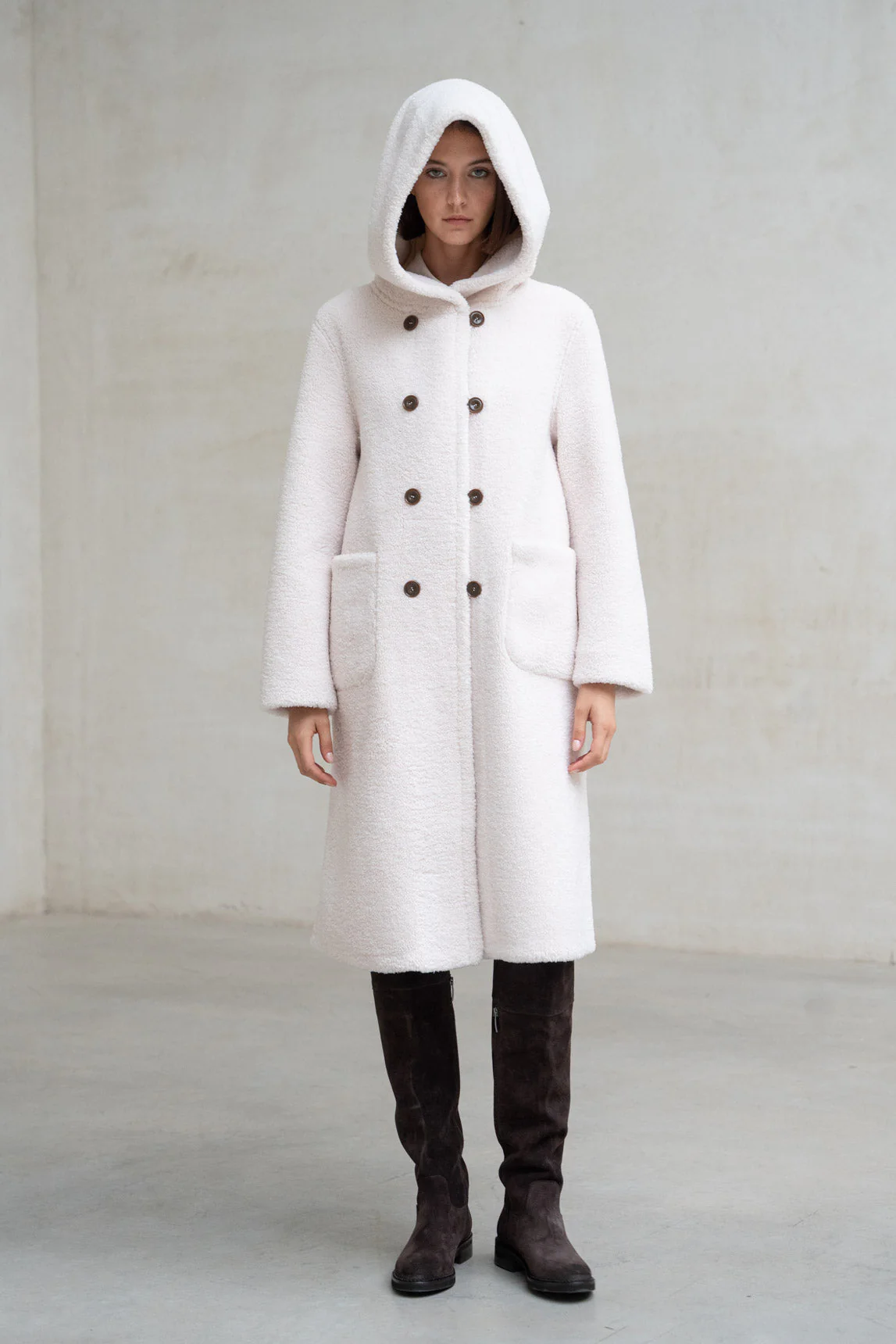 Rivera-Spain Briona Wendemantel in Ecru