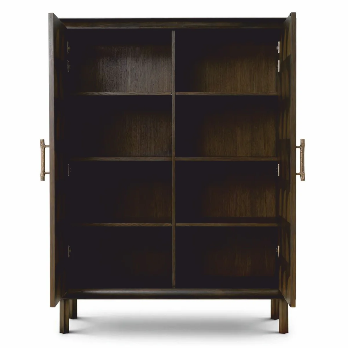 Luxury cabinet with 2 doors brown H. 170 cm - luxury furniture