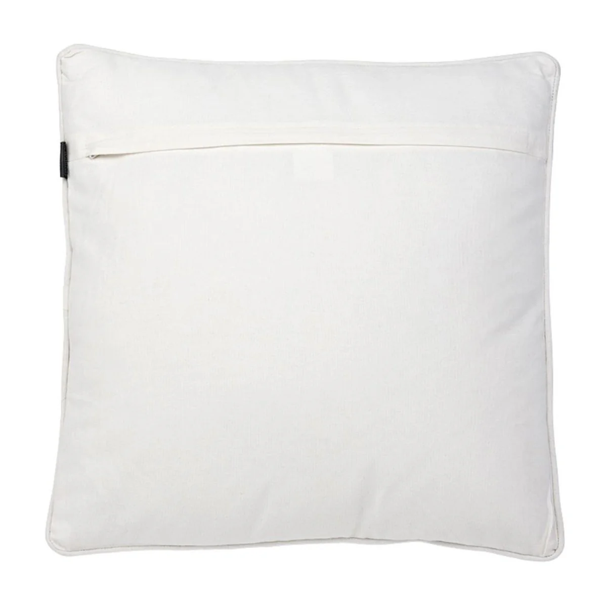 Zierkissen in weiß / orange / rot 50 x H. 50 cm - Luxus Wohnzimmer Accessoires